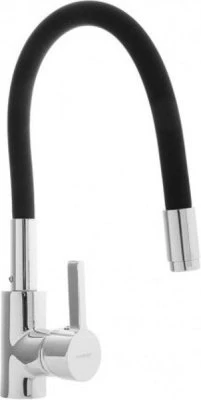 Купить Смеситель Accoona д/кухни однорук силикон излив д-35 Черный А9890F