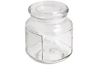 Купить Банка для сыпучих продуктов "ARIA" 0,75 л с крышкой, стекло (1/24) "MALLONY"