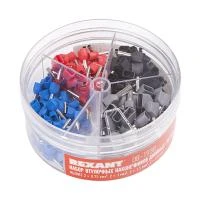 Купить Наконечники втулочные двойные тE-200 набор 200 шт. (1/80) "REXANT" 08-1930