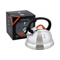 Купить Чайник нержав. 2,3 л со свистком FREUNDLICH-3001QS, капс. дно (1/6) "LEONORD"