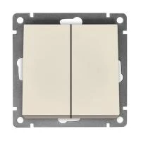Купить Выключатель UNIVersal Афина СУ 2 клавишный с инд. сл.кость А0123-1