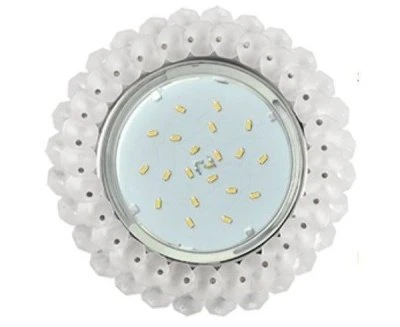 Купить Светильник встроенный Ecola GX53-H4 5341 Круг с хрустал Матовый/Хром 56х120