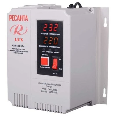 Купить Стабилизатор напряжения Ресанта LUX АСН-500 Н/1-Ц настенный