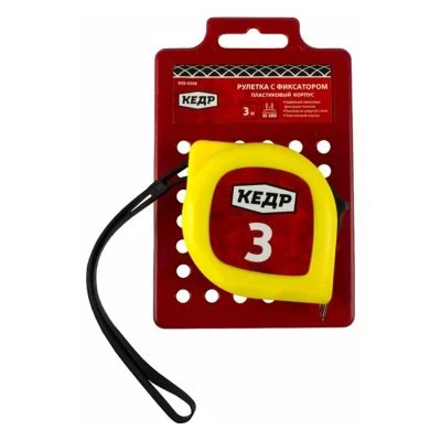 Купить Рулетка Кедр с фиксатором пласт корпус 3мх16мм 092-0316 28878