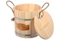Купить Запарник для бани и сауны 8 л с крышкой, липа (1) "Банные штучки" 3605