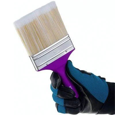 Купить Кисть плоская KRAFOR №4 искуств щетина пласт. ручка 100мм 49203