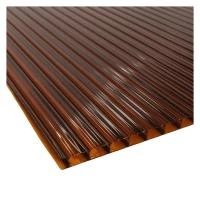 Сотовый поликарбонат 4мм коричневый 2,1х1м.п