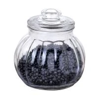 Купить Банка для сыпучих продуктов "BOLLA" 1,3 л с крышкой, стекло (1/12) "MALLONY"