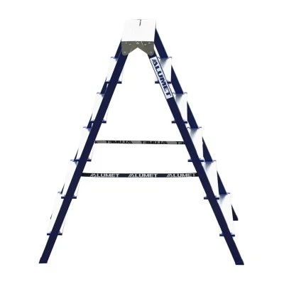 Купить Стремянка двухсторонняя стальная  6 ступеней (1) "Алюмет"