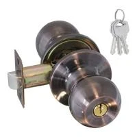 Купить Защелка дверная ЗШ-01 ISPARUS ключ/фиксатор стар медь 212949