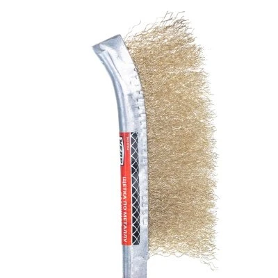 Купить Щетка провол.латунир ручка пластик 203323