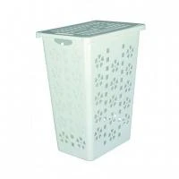 Купить Корзина для белья Альтернатива Виолетта 30л белая 51382