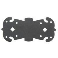Купить Пластина крепежная фигурная 135х60 черная