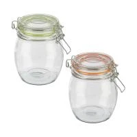 Купить Банка для сыпучих продуктов "BRAVO" 1,5 л стекло, крышка с замком (1/12) "MALLONY"