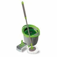 Купить Комплект моп "Спешал" вращающийся отжим, 2 насадки (плоская и круглая) (1/2) "YORK"