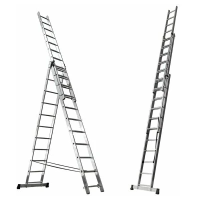Купить Лестница-стремянка 3 секции по  9 ступеней (1) "Алюмет"
