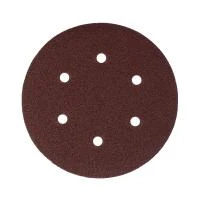 Купить Круг шлифовальный на липучке 150 мм, р100, 6 отверстий, набор 5 шт. (1/100) "PATRIOT" 820010123