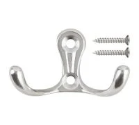 Купить Крючок двойной гориз хром FIT 66892