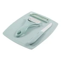 Купить Набор кухонный "CERAMIC" 3 предм. (нож, овощечистка, доска раздел.) (1/20/100) "MALLONY"