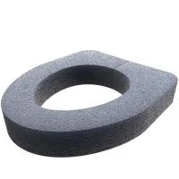 Купить Сиденье для санузла 445*378,5*50мм вспенен полиэтилен,черный 258092