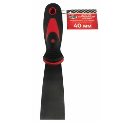 Купить Шпатель КЕДР Профи нерж сталь, двухкомп ручка, 40мм 26225