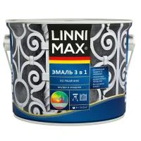 Купить Грунт-эмаль по ржавчине Linni Max 3в1 глянцевая 2,5л Серый Графит 