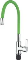 Купить Смеситель Accoona д/кухни однорук силикон излив д-35 Зеленый А9890К