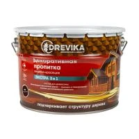 Пропитка декоративная "Экстра 3 в 1" тик 9 л (1) "DREVIKA"