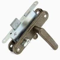 Купить Замок врезной Зенит 4-3,03 бронза с ручками