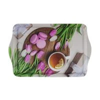 Купить Поднос сервировочный "FANTASIA" 38,5*24,5*2,8 см, термост. пластик (1/12/36) "MALLONY"