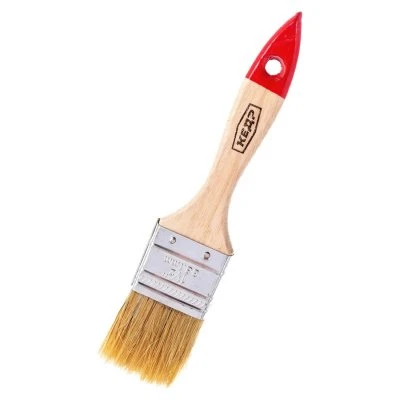 Купить Кисть плоская КЕДР №1,5 натур. щетина дерев. ручка 38мм 006-3815