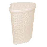 Купить Корзина для белья угловая Ротанг 60л сл.кость 212216