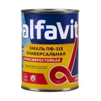 Эмаль "ALFAVIT" пф-115 голубая  0,9 кг (1/6) серия альфа