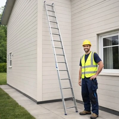 Купить Лестница приставная 16 ступеней (1) "Алюмет"