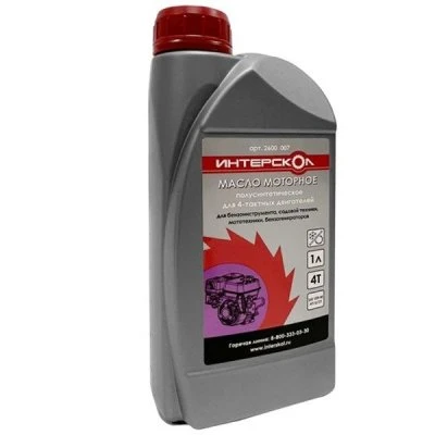 Купить Масло 4-такт ИНТЕРСКОЛ п/синт 1л