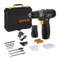 Купить Аккумуляторная дрель-шуруповерт DEKO GCD12DU3 SET5 Li-Ion в кейсе + набор инструментов 92 шт, 12В, 2