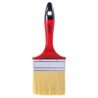 Купить Кисть плоская КЕДР №4,0 смеш. щетина  плас. ручка 100мм 26158