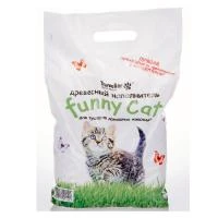 Купить Наполнитель древесный "FUNNY CAT" 4 л  (1/210)  для туалетов домашних животных