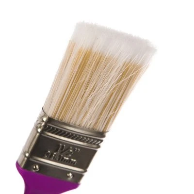 Купить Кисть плоская KRAFOR №1,5 искуств щетина пласт. ручка 38мм 49199