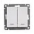 Купить Выключатель UNIVersal Афина СУ 2 клавишный с инд. белый А0123