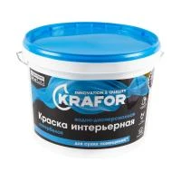 Краска В/Д Интерьерная Супербелая 14кг Крафор 26961