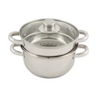 Купить Пароварка нержав. "MEDIANO" 2,5 л,  2 уровня (1/6) "MALLONY"