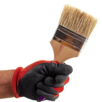 Купить Кисть плоская KRAFOR Евро №3 нат. щетина дер. ручка 75мм  49215