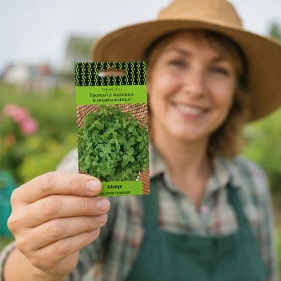 Купить Базилик овощной Шалун 0,1г Четыре лета