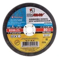 Купить Круг шлифовальный зачистной ЛУГА 180х6х22,23 А24 13691