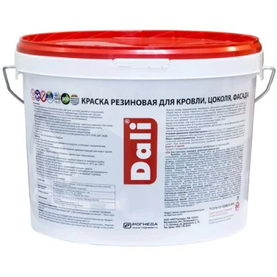 Купить Краска резиновая слоновая кость12кг Dali 274982