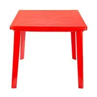 Купить Стол пласт. квадрат. 80*80*71 см (красный) (1) "Стандарт пластик"