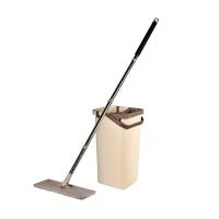 Купить Комплект для уборки (ведро с отжимом, швабра "MIRACLE", насадка микрофибра) (1/6) "LEONORD"