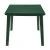 Купить Стол пласт. квадрат. 80*80*71 см (темно-зеленый) (1) "Стандарт пластик"