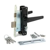 Купить Замок врезной Зенит 4-3,01 черный с ручками 